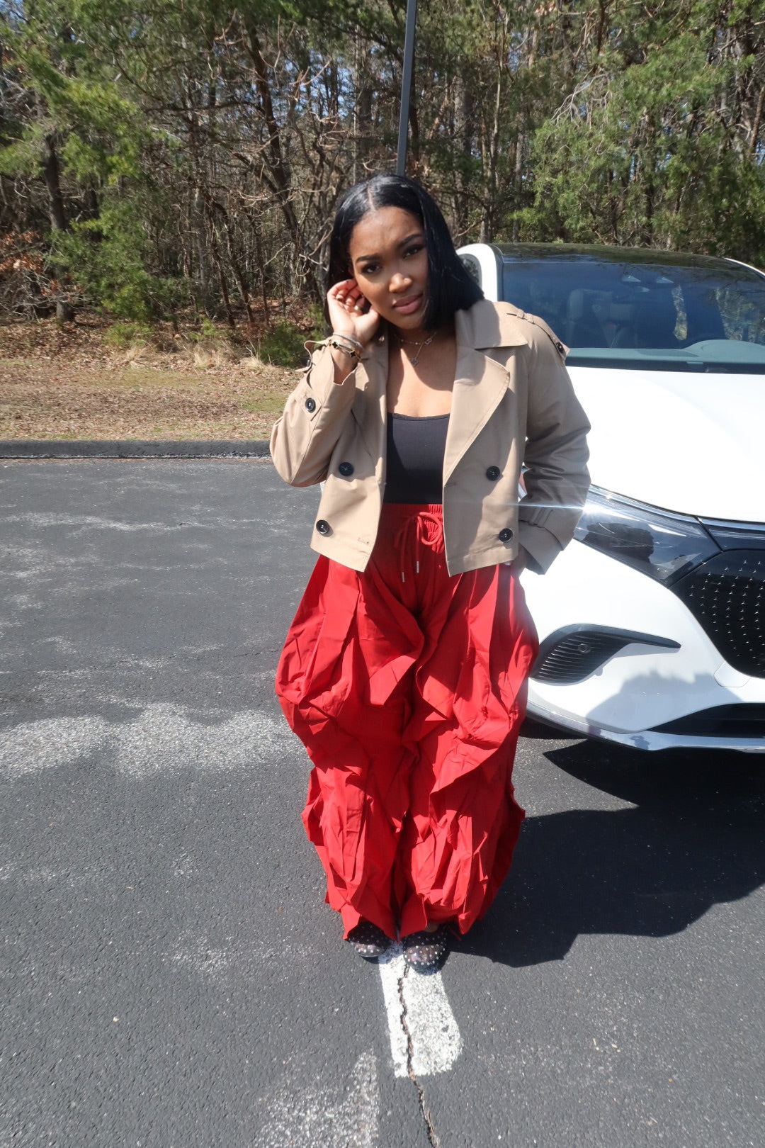 Ariah Pants Red