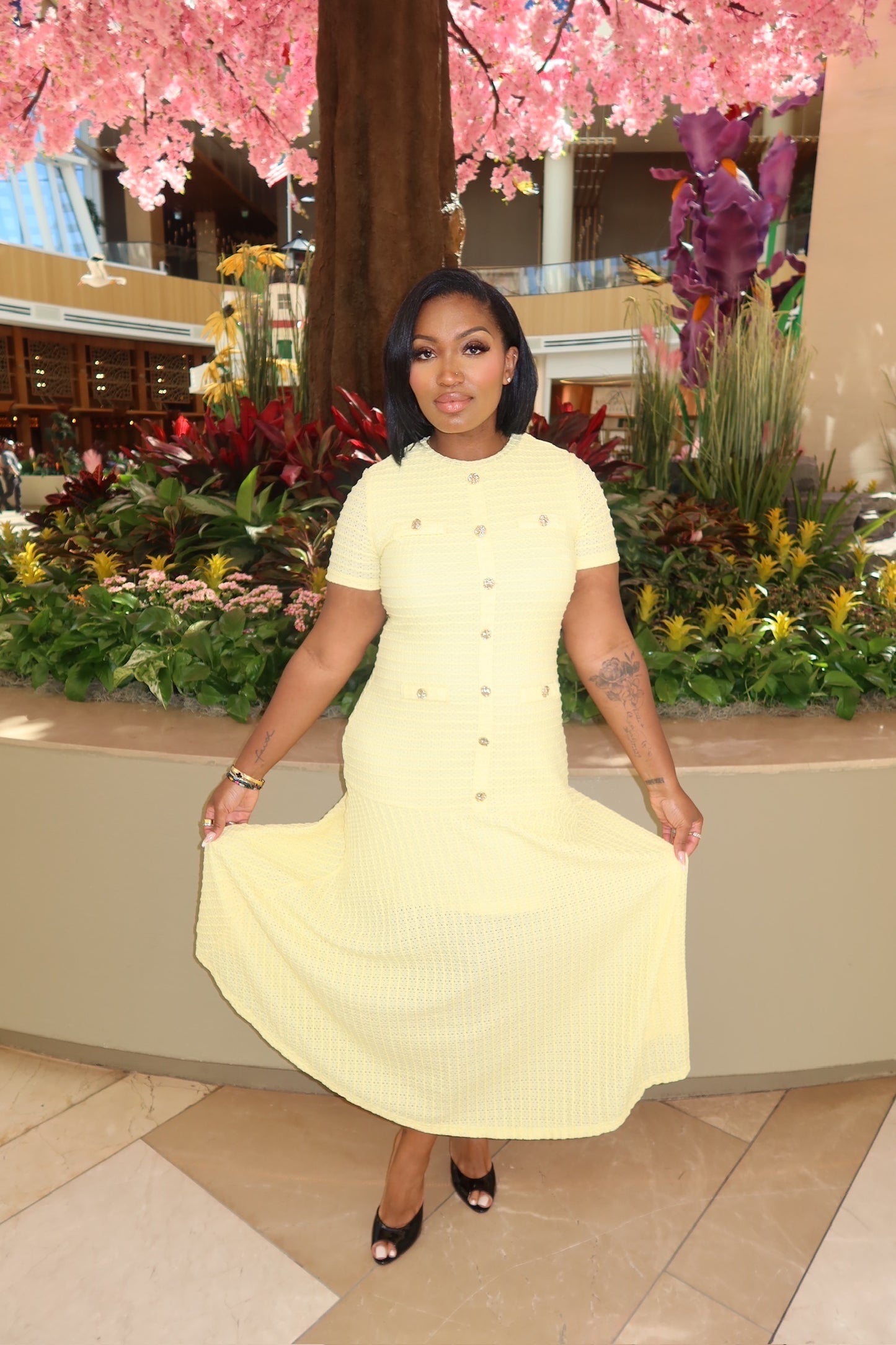 Becoming Her Maxi Dress (Yellow)