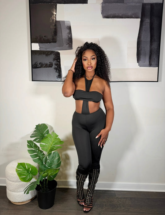 Noir Cut Out Jumpsuit